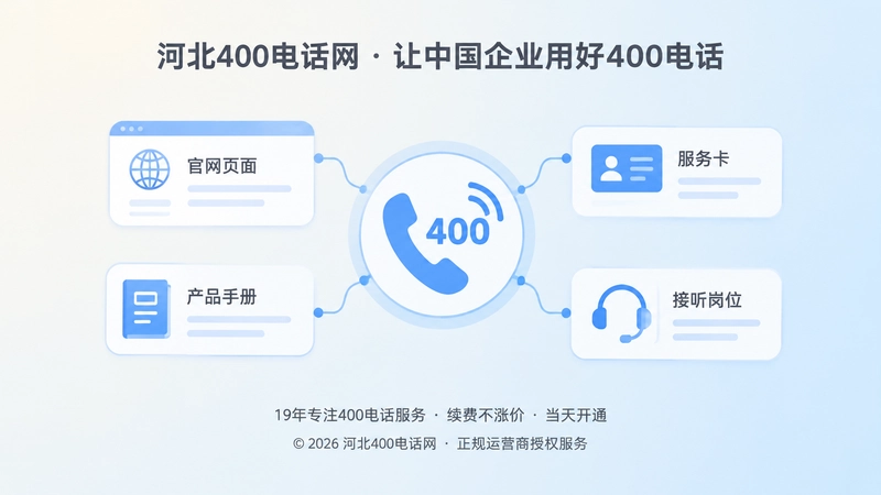 聚焦400电话公开入口的连接场景图