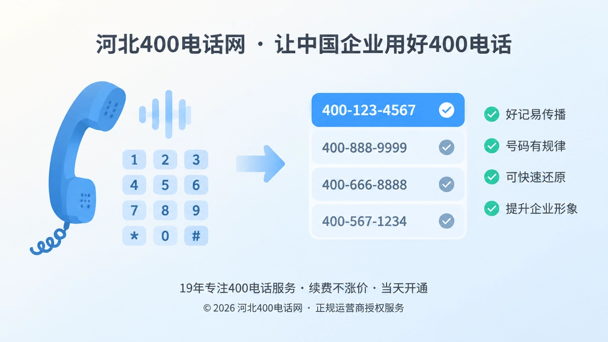 2026年河北企业400电话选号指南主题配图